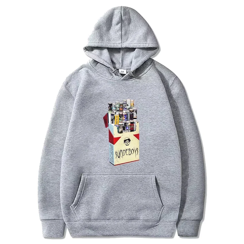 Top Suicideboys Groep Sigarettenalbum Grafische Hoodie Mannen Vrouwen Oversized Hiphop Streetwear Unisex Fleece Sweatshirt Met Lange Mouwen