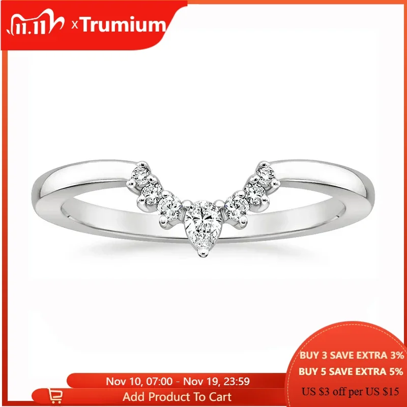 

Trumium V Shaped Women Ring Crown Couple Rings Engagement Wedding Designer Copper Jewelry Anniversary Gifts Trendy Fashion