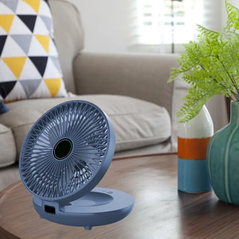 USB Portable Fan Folding Desk Fan with 3 Speed Adjustable 5W 3.7V Detachable Foldable Table Fan for Bedroom Study Office Home