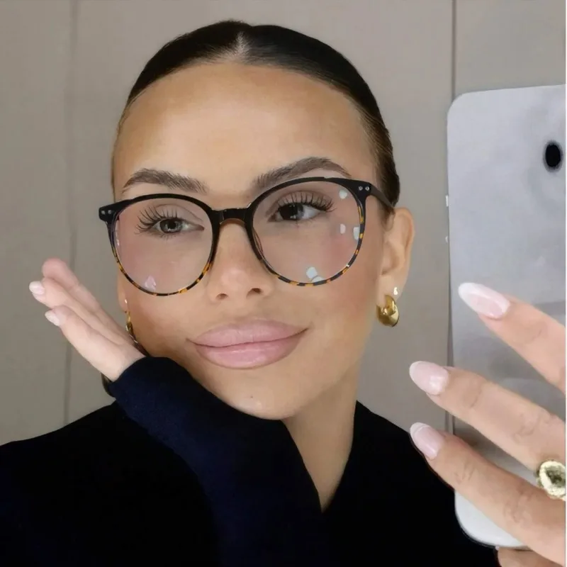 Anti Blue Light Blocking Radiation Blue Light Glasses PC Frame Resin Len Trend Clear Lenses Computer Eyewear Очки view 2