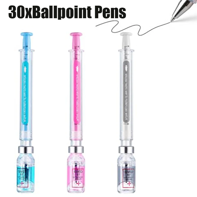 30-penne-a-sfera-trasparenti-in-plastica-a-forma-di-siringa-multicolore-divertenti-ideali-per-feste-strumenti-di-scrittura-originali