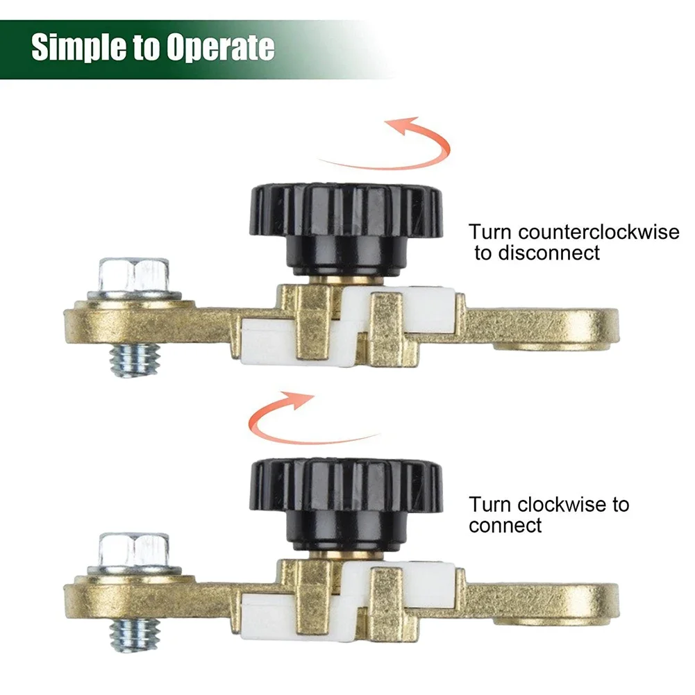 Anti-Leakage Switch Zinc Alloy Car Side Post Battery Disconnect Switch Quick Cut-off Disconnect Isolator Switch Car Truck Parts