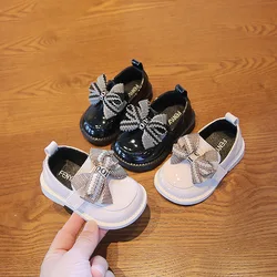 Spring Autumn Loafers Girl Shoes Baby Lovely Soft Sole Leather Shoes Antiskid Fashion Children Party Dresses Shoes Zapatos Niña