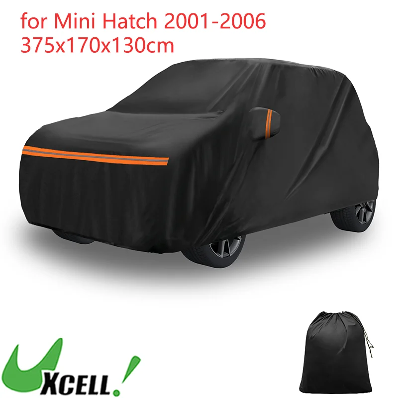 

UXCELL водонепроницаемый автомобильный чехол для Mini Hatch 2001-2006 PEVA Spunlace, хлопковые автомобильные чехлы с защитой от царапин, автомобильные аксессуары