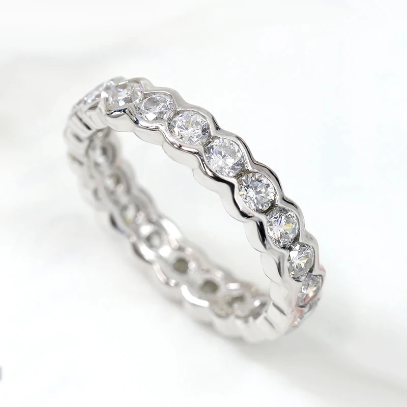 Huitan Bling Bling Promise Rings for Women Sparkling Cubic Zirconia Wedding Accessories Silver Color/Gold Color Fashion Jewelry