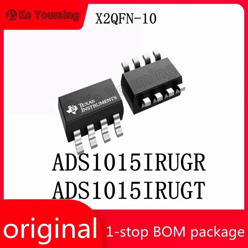 2PCS ADS1015IRUGR ADS1015IRUGT X2QFN-10 SMD Electronic Components, Analog-to-Digital Converter Matching