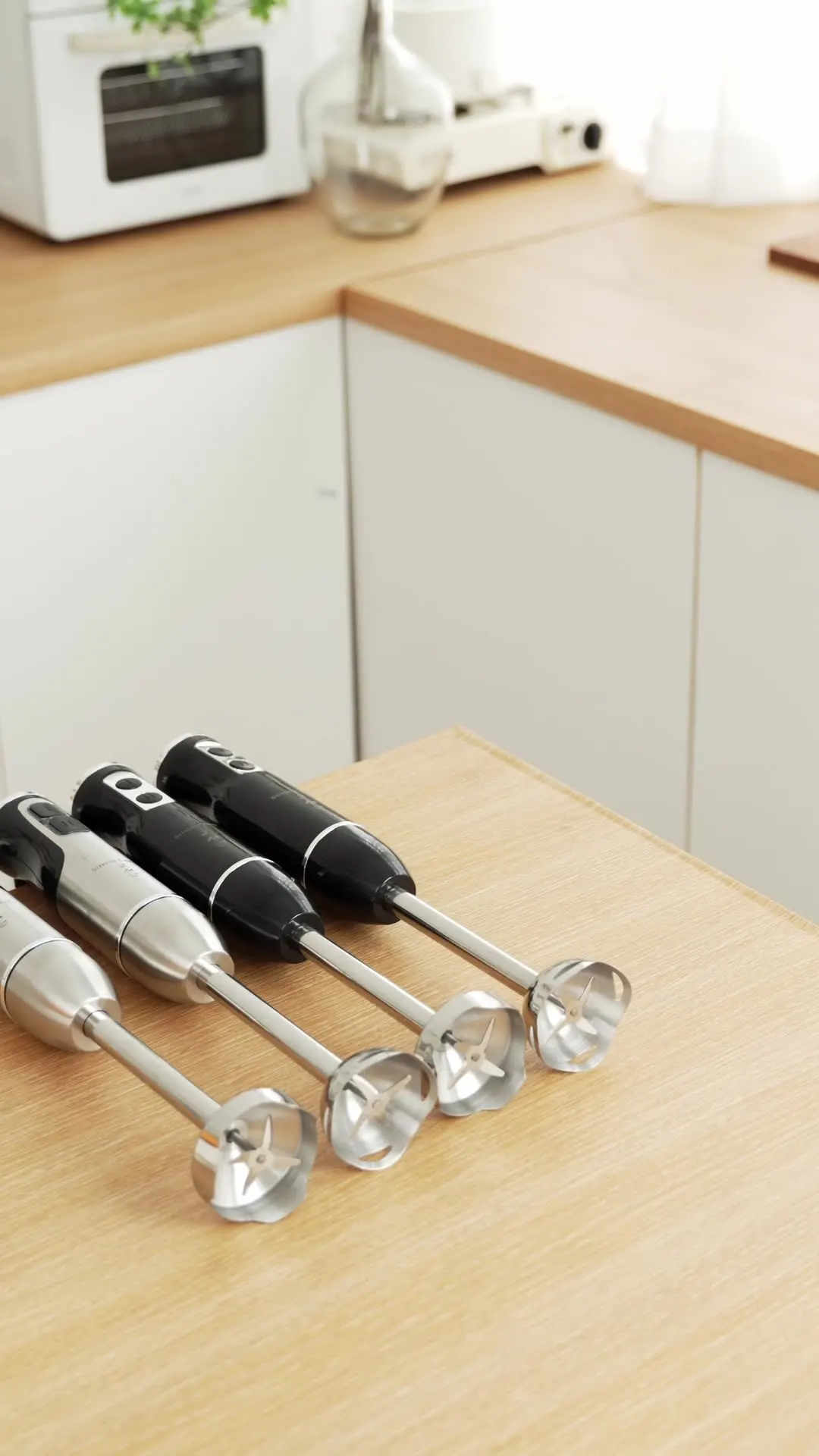 Wholesale Multifunctional Variable Two Speeds Mixer High Speed Electric Immersion Blender Stick Stainless Steel Hand Blender Set
