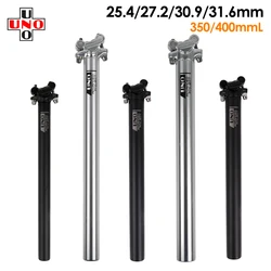 UNO Road Bicycle Seat Post 25.4/27.2/30.9/31.6mm Aluminium Alloy MTB Mountain Bike Seatpost Saddle Tube Pipe 350/400mm