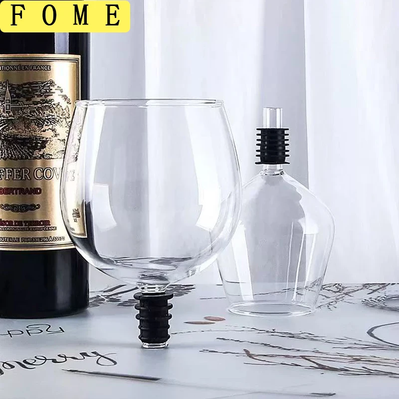 

Red Wine Glass Drink Directly From Bottle Transparent Shot Glass Cup Topper Glass That Insert Red Wine Champagne Glass Cup Set
