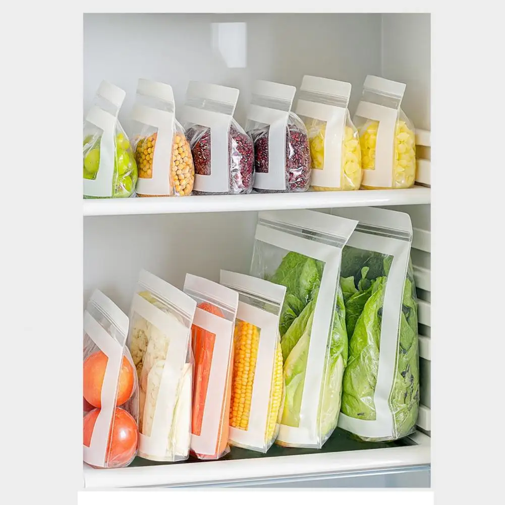 

Reusable Food-grade Bag Sealed Bag Bpa-free Fruit Vegetable Refrigerator Storage Bags with Capacity for Keeping for Organizing