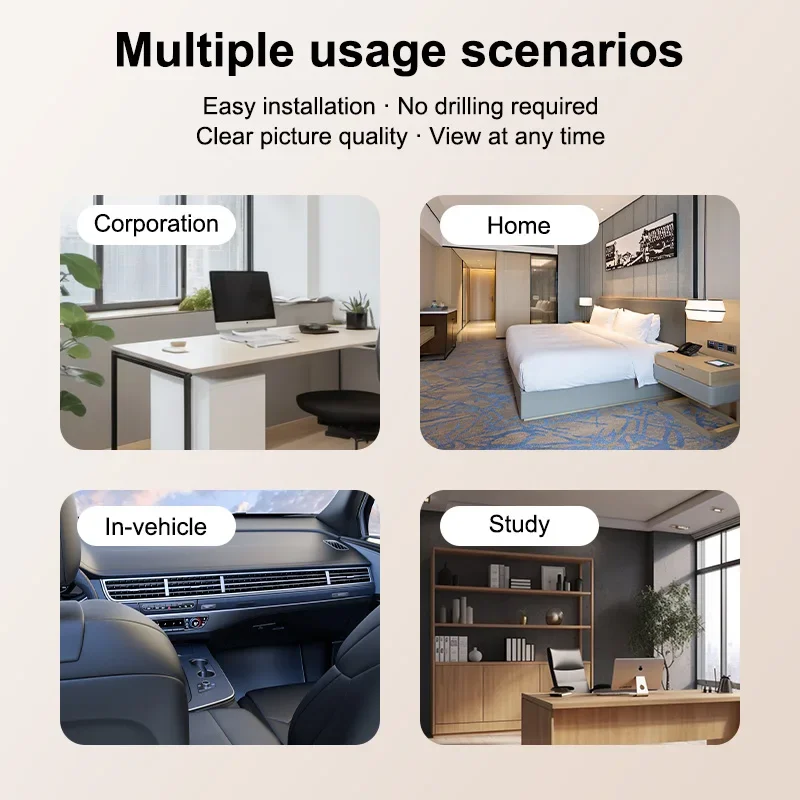 كاميرا أمان WiFi، تطبيق صغير، رؤية ليلية شفافة، خفيفة الوزن، محمولة، كاميرات ممتازة، كشف الحركة، كاميرا مراقبة لاسلكية