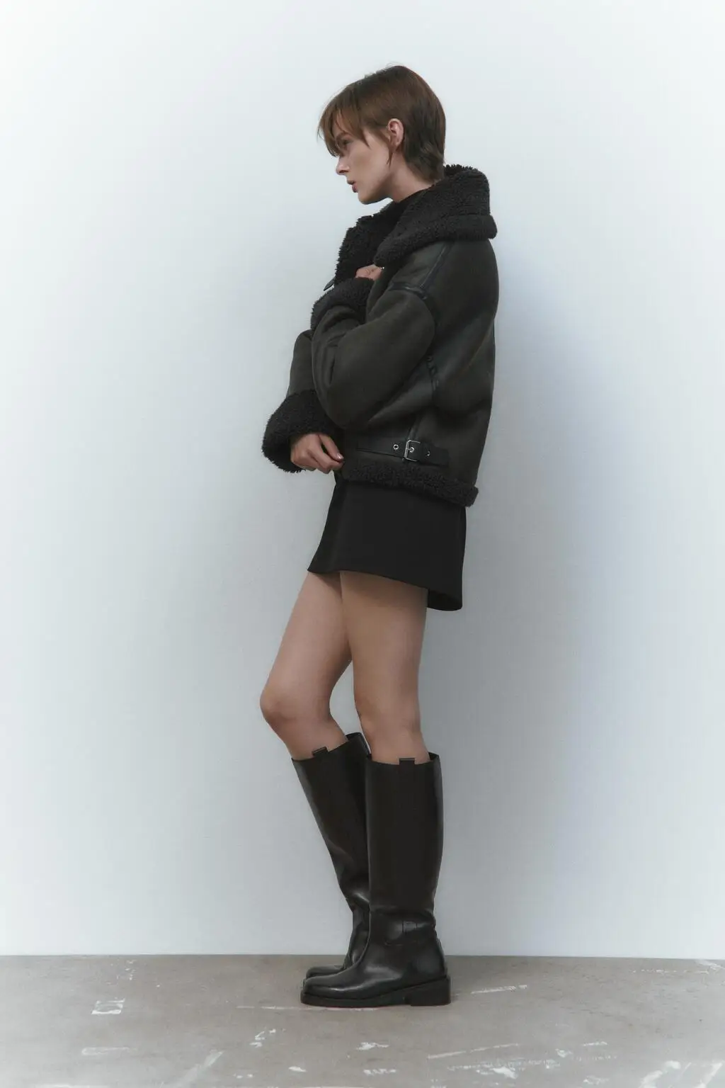 سترة من فرو الخروف مزدوجة الجانب، ملابس خارجية فضفاضة للنساء، موضة خريف وشتاء جديدة، موديل 354824 500، سميكة بأكمام طويلة وإ...