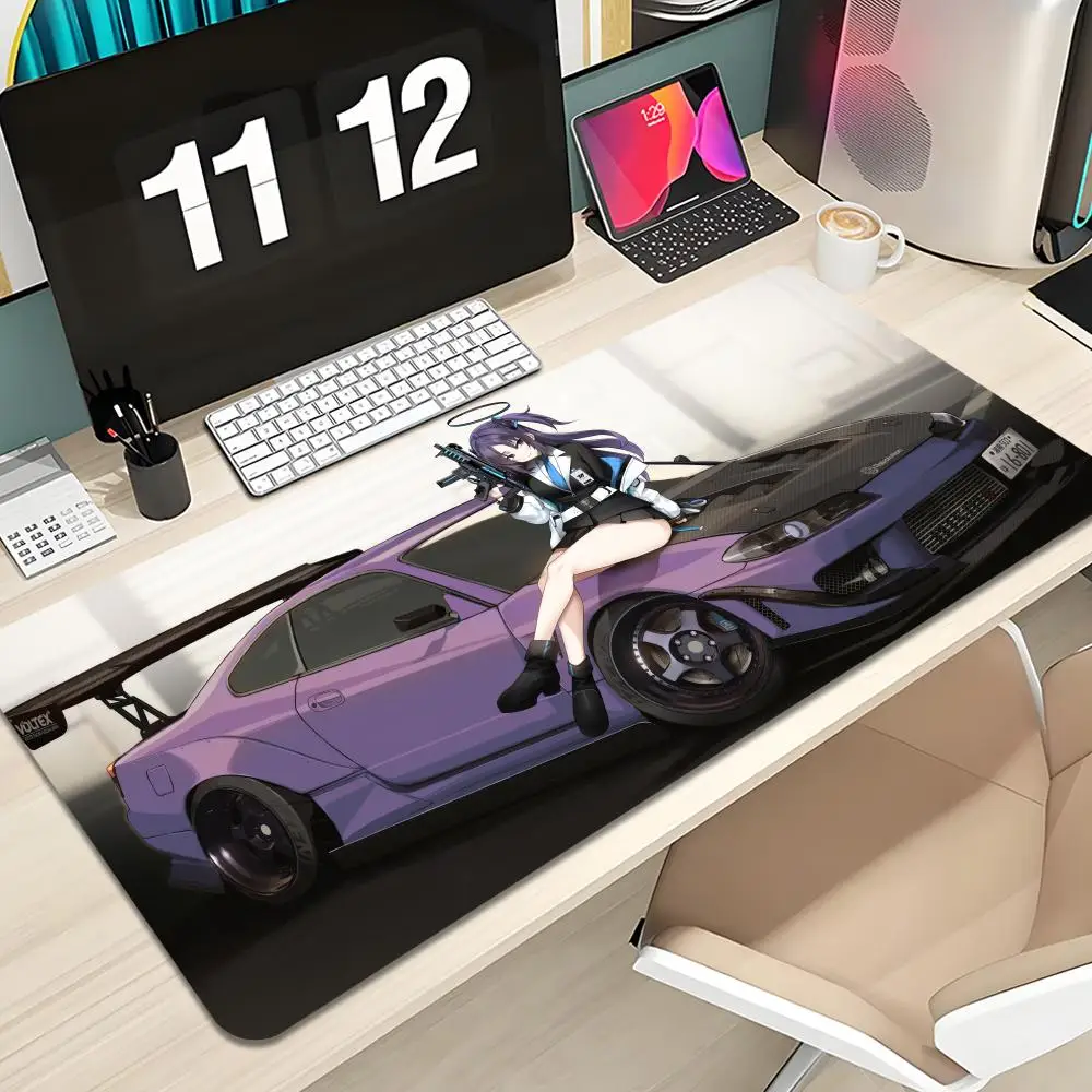 

Hayase Yuuka Blue Archive Mouse Pad Keyboard Mousepad large 1200X600 mm Desk Mat PC Gamer Office Carpet Home Table pad