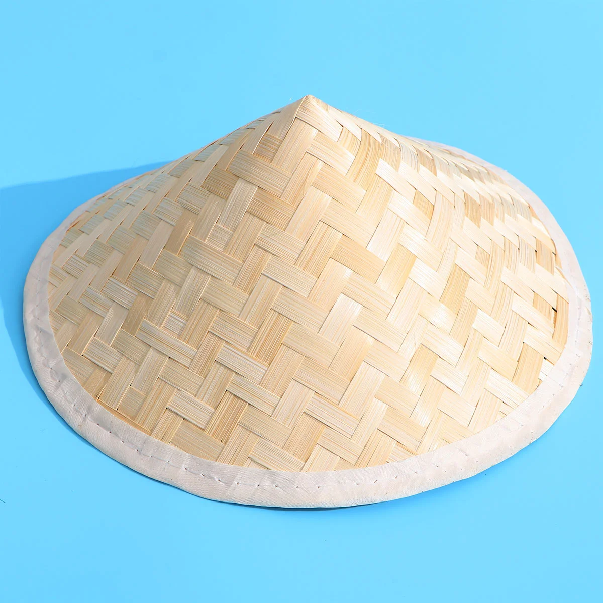 2 PCS Beach Straw Hat Rice Picker Woven Hats Kid Sun Japanese Conical Chinese Decor Farmer Asian Party Man