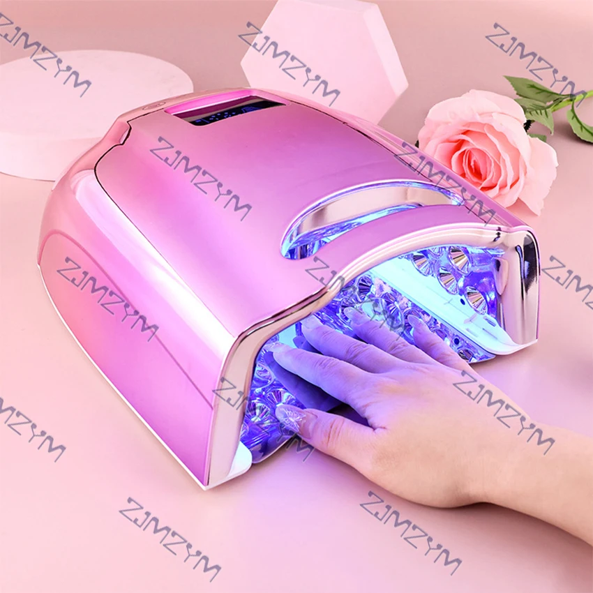 128W Handheld Nail Lamp Rechargeable Nail Dryer for Nail-Gel Curing Fast Dry Nail Lamp Nail Salon Tools