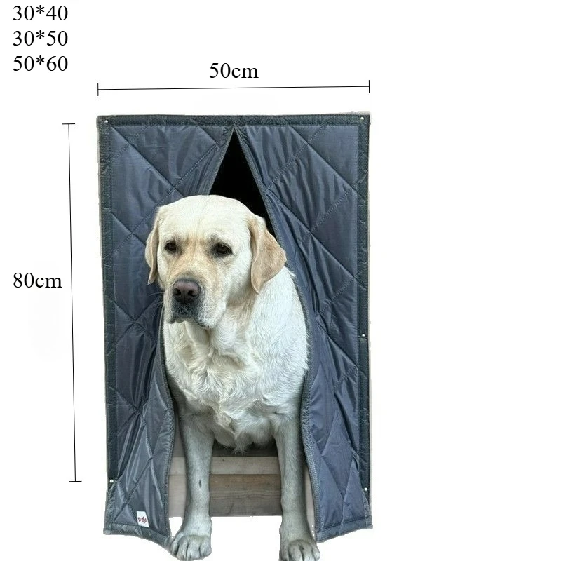 Winter Pet Warm Cotton Door Curtain Stray Dog House Cat Nest Cold Proof Thickened Waterproof Rain and Snow Outdoor Large Kennel view 6