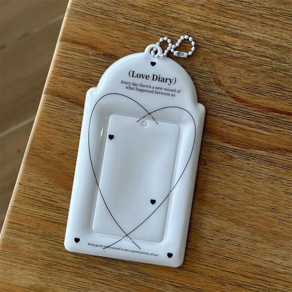 Tempat Kartu Foto Kpop Multifungsi Bergaya dengan Gantungan Kunci Tempat Foto Mini 3 Inci Asli Tempat Kartu Foto PVC Lucu Anak Perempuan