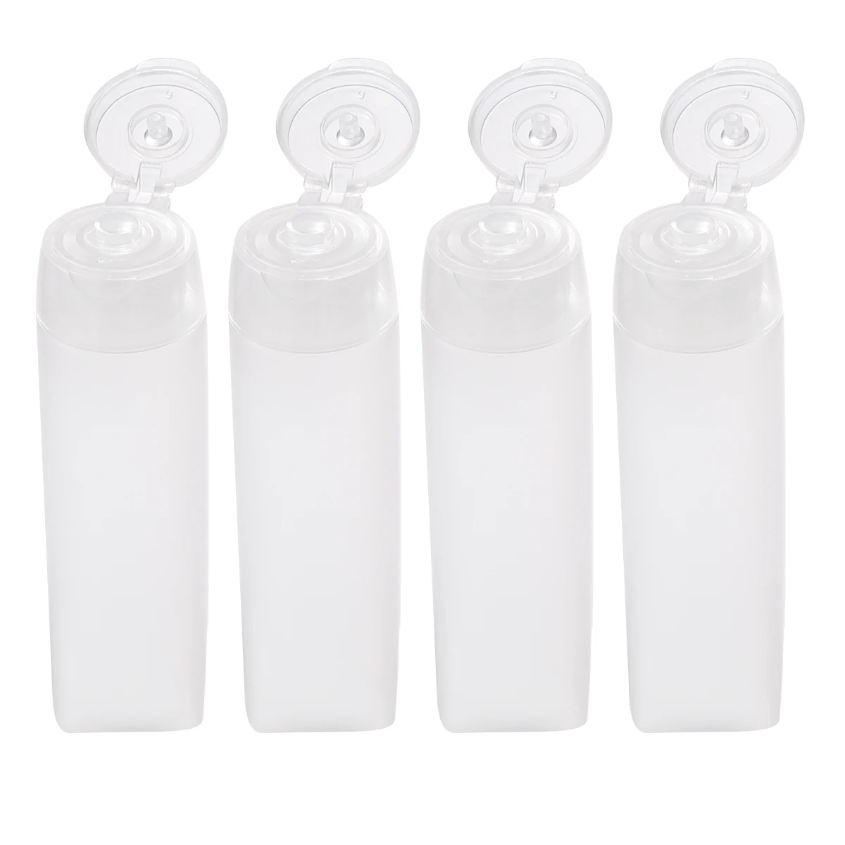 

4pcs Squeeze Bottles Soft Travel Toiletry Lotion Refillable Reusable Mini Packaging Tube Container Tools