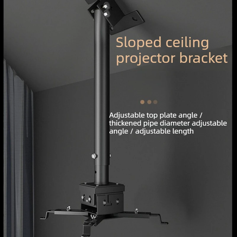 Adjustable Projector Ceiling Mount Bracket Universal Tilt Ceiling Holder for Home Theater Hanging Stand Video Projector Hardware
