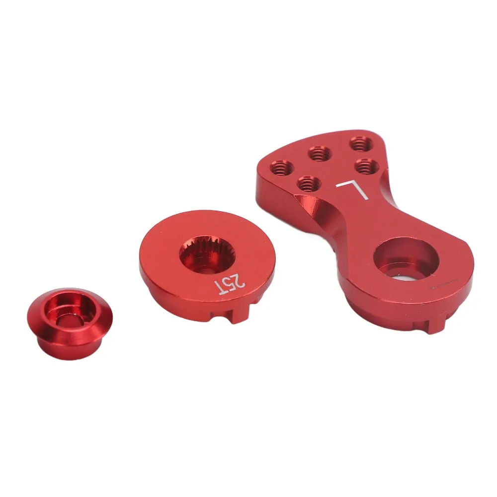 25T Servo Saver Arm Aluminum Alloy 5 Holes Servo Saver Horn Arm With Screws Washers Nut Hi-Torque Servo Saver Arm For RC Crawler