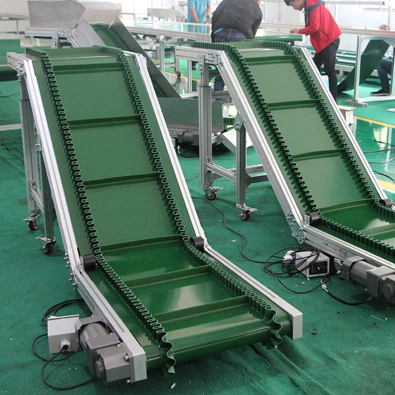 

Skirt baffle conveyor elevator, climbing belt machine express conveyor, can lift and connect belt line