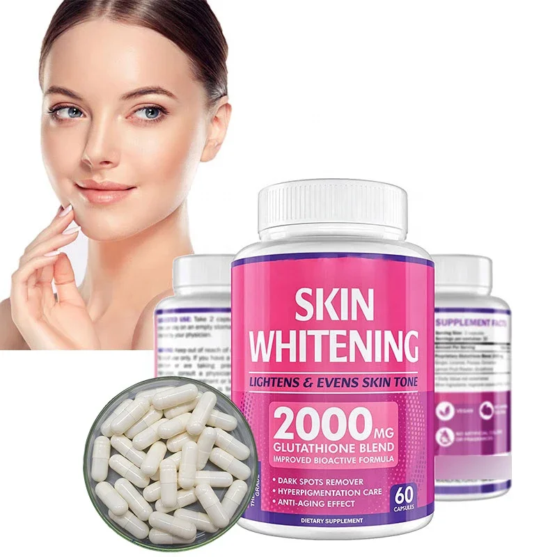 

1 bottle Natural whitening fruit collagen capsule+glutathione+vitamin C antioxidant for reducing melanin in skin and face