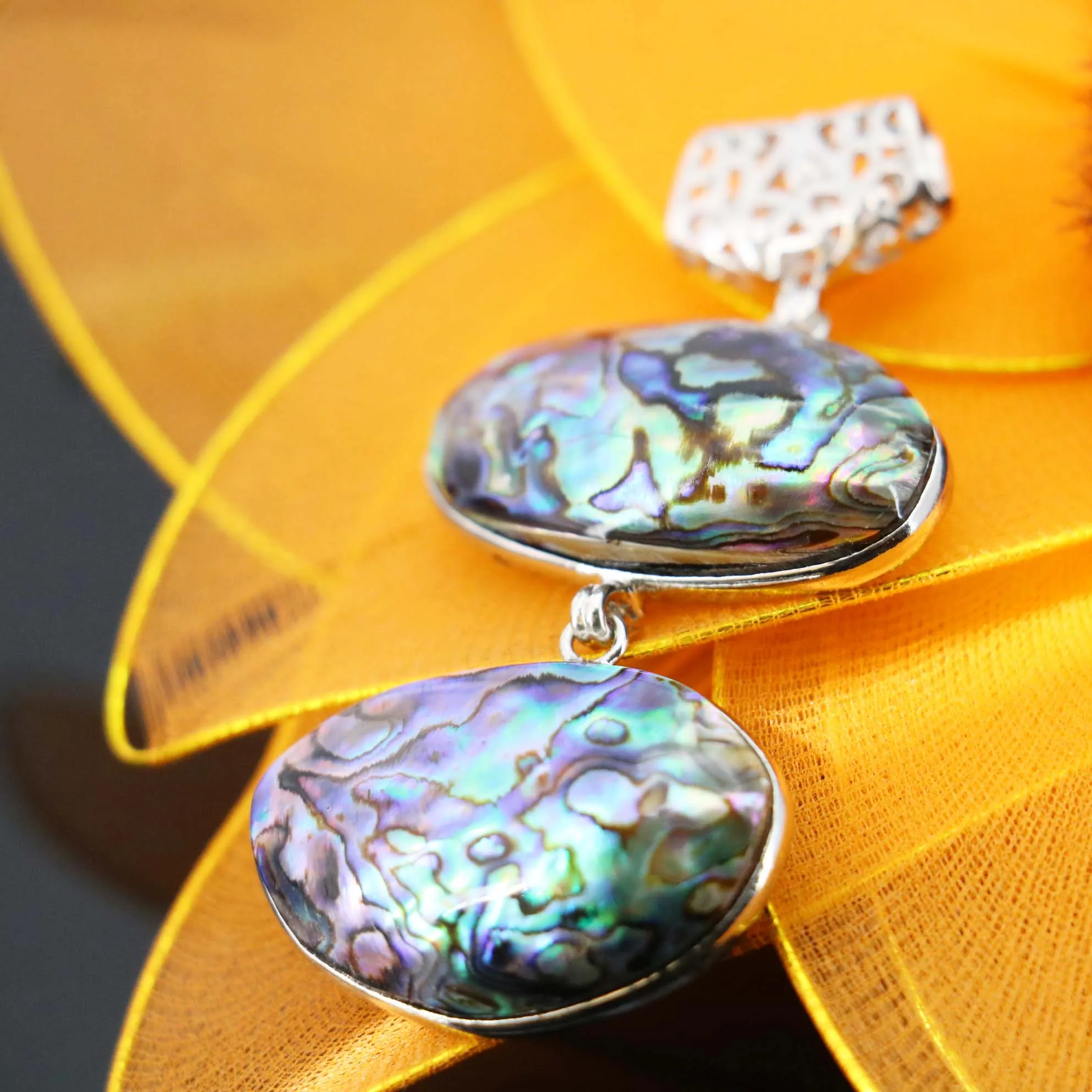 26*38mm Natural prevalent abalone seashells colours paua shell beads stones DIY pendant jewelry making design crafts