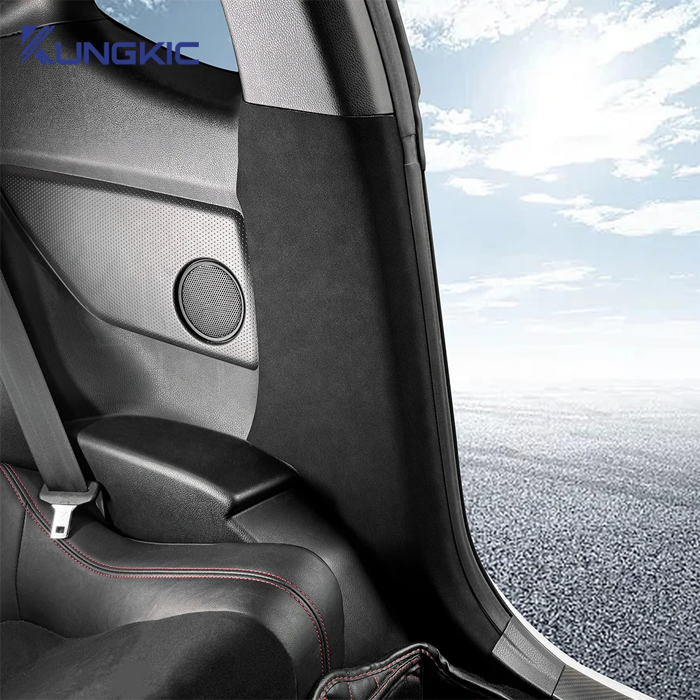 For Subaru BRZ/ Toyota GT86 2012 2013 2014 2015 2016 2017 2018 2019 2020 LHD RHD Car Suede B-pillar Protect Sticker Accessories