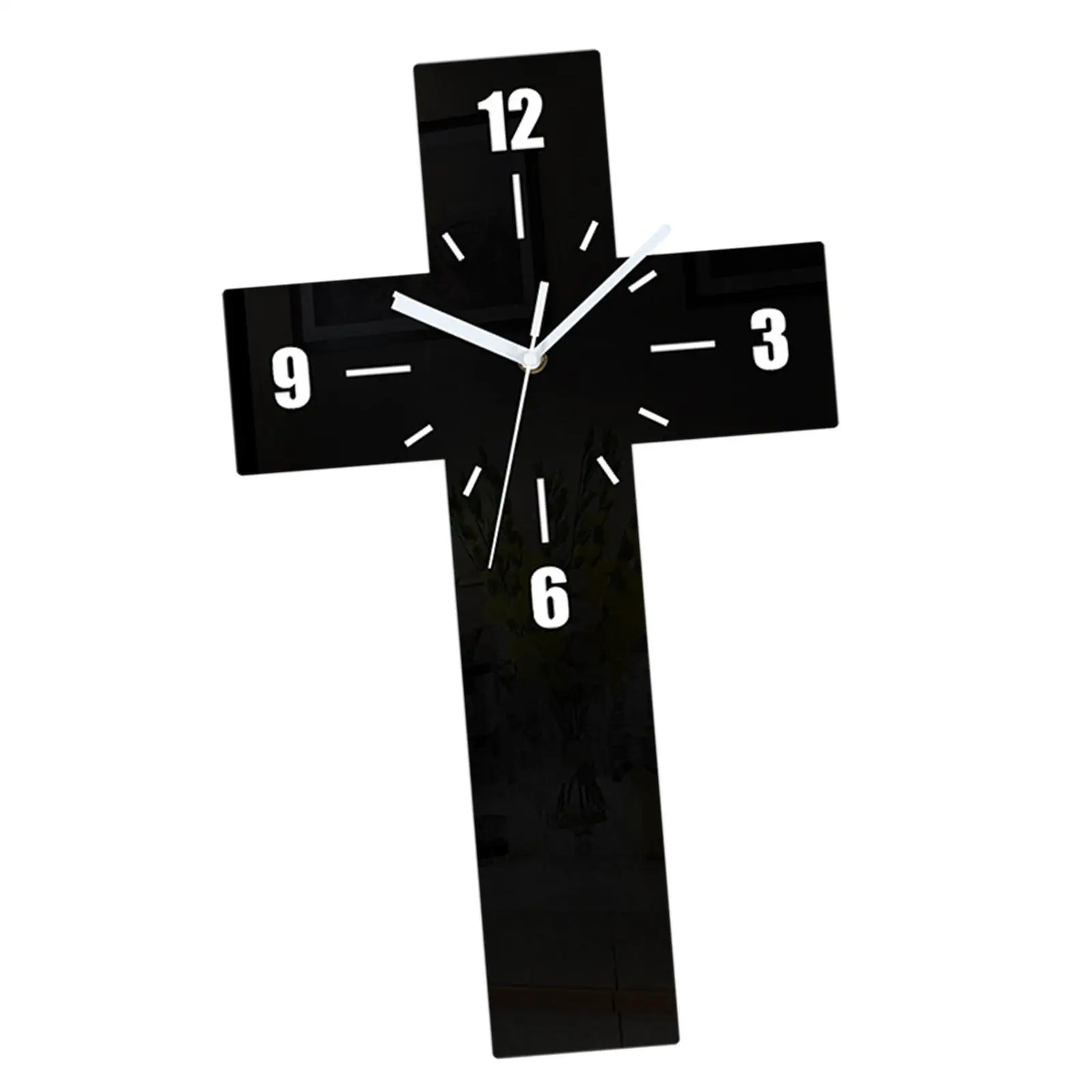 Modern Wall Clock, Wall Hanging Clock, Decor Non Ticking Simple Acrylic Wall