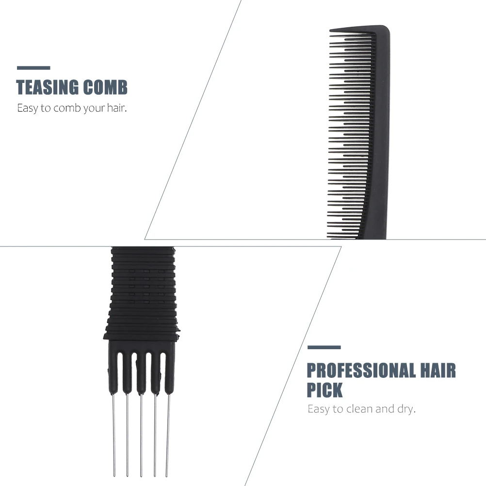 

6pcs Multi-Function Teasing Comb Hairdressing Tool Smooth Hair Growth Portable Hair Pick For Women Men Children Professional