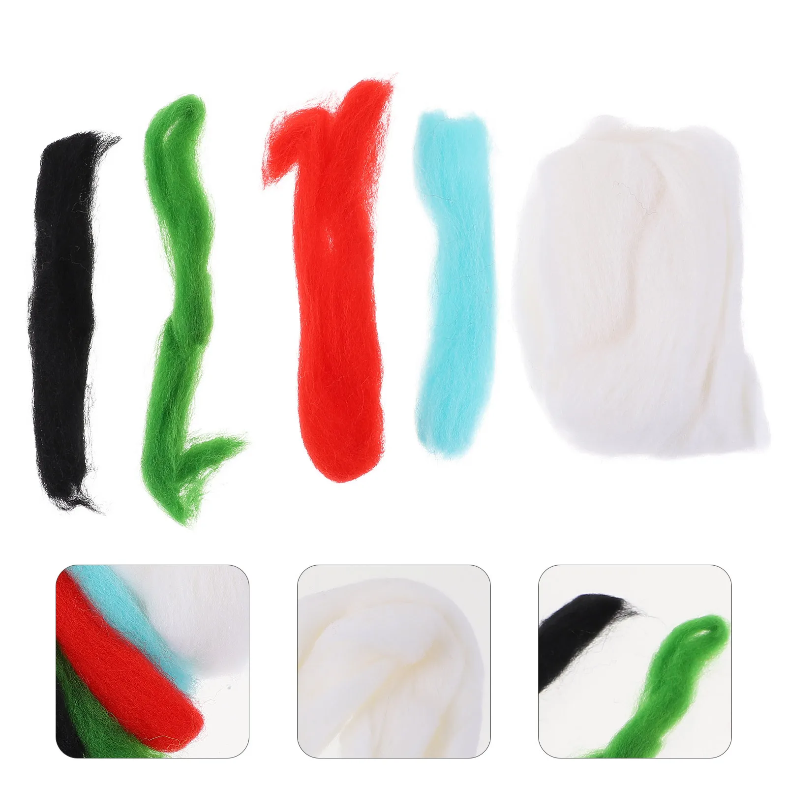 

1Set Wool Felt Snowman DIY Craft Kit Safe Reusable Material for Christmas Needle Felting Home Decor Ornaments Making Tools