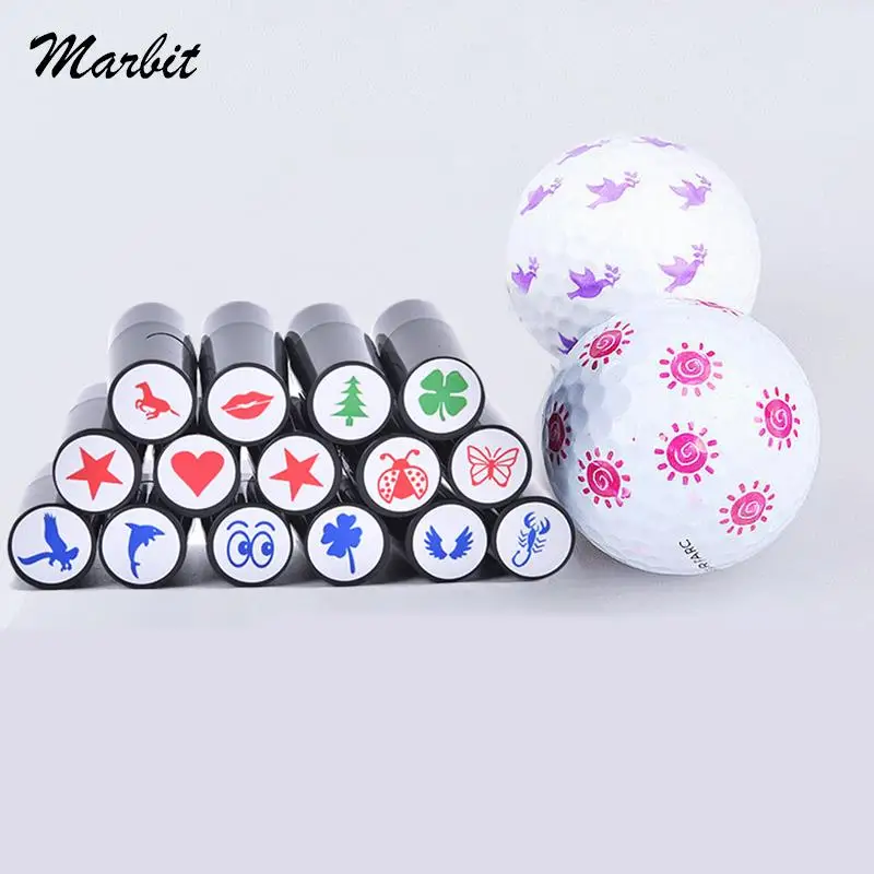 1 pcs golf ball stamps Colorfast Quick-dry  Long Lasting Stamper Balls Marker Impression Seal Gift Golf Accessories