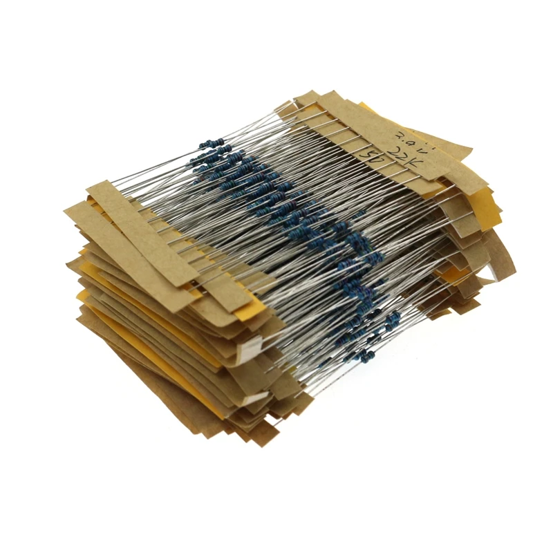 640 قطعة 64 قيم 2 واط 1% 0.33R-1 متر مجموعة أدوات مقاوم من غشاء معدني