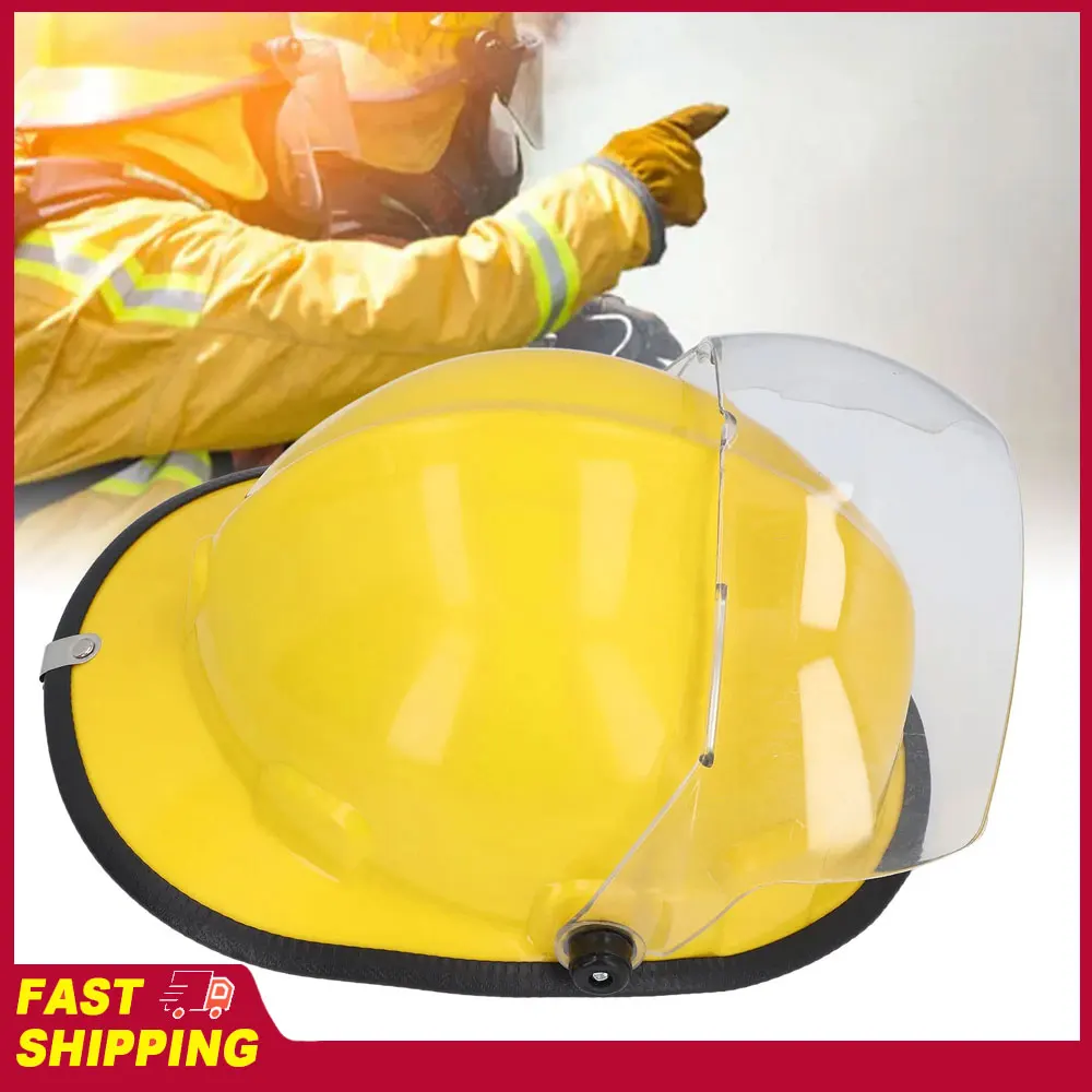 Resistant High Strength Lightweight Fire  Hard Hat Comfortable Firefighter Safety Helmet Flame Retardant Heat for Rescue