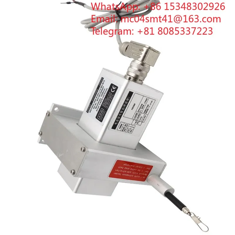 WS11E Draw Wire Displacement Sensor String Pot Encoder Linear Position Transducer Gate Opening Meter Engineering Machinery