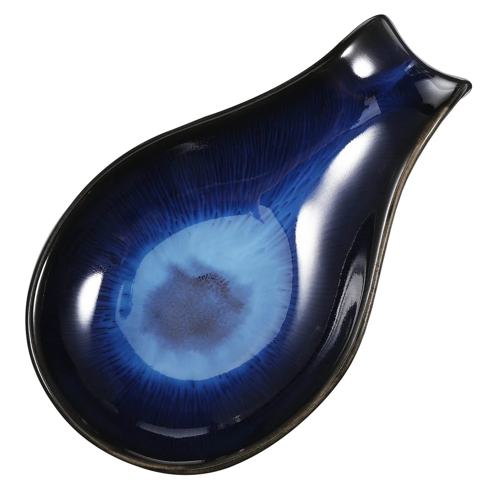 

Spoon-Shaped Ceramic Plate Small Dessert Dish Exquisite Color Stable Design Serving Sauces Snacks Kitchenware Table Spoon Holder