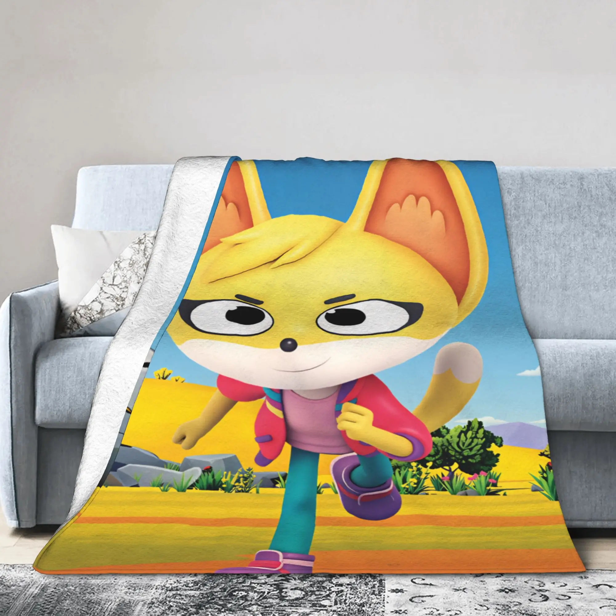 The Creature Cases Cartoon Animation Television Throw Blanket Warm Graphic Blanket For Outdoor Flannel Bedspread Bed Cover