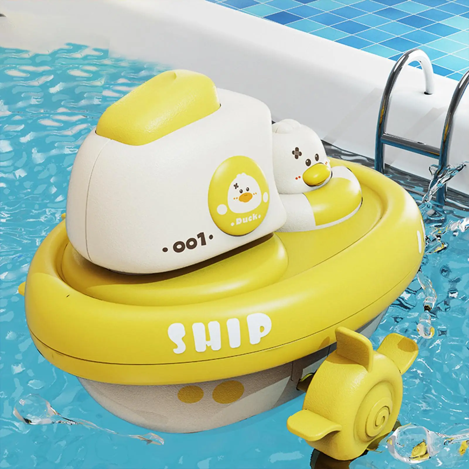 

Boat Bath Toy Fun Educational Bathtub Toy Funny Interactive Hand Crank Bath Game For Shower Home Fun Beach Boys Girls Pool