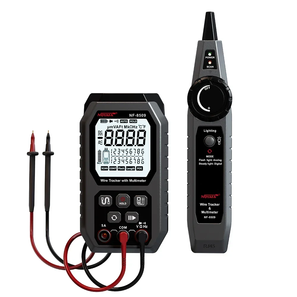 NOYAFA NF-8509 2 in 1 Network Cable tester Wire Tracker with Multimeter Network cable length measurement locating circuit tester