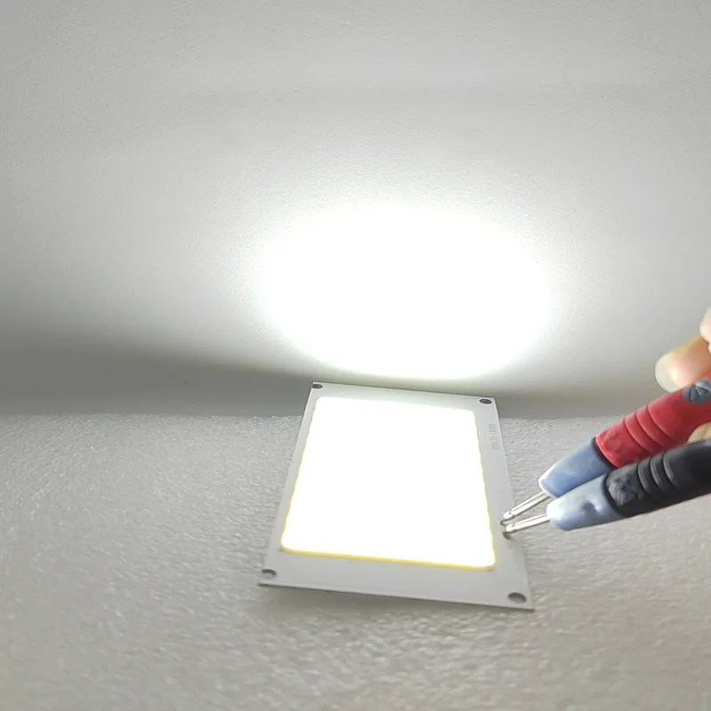 LED Light Source Chip a bordo, Cool White para DIY Flood Light, Bulb Spotlight, COB, DC 3V, 3.7V, 94x47mm, 1Pc