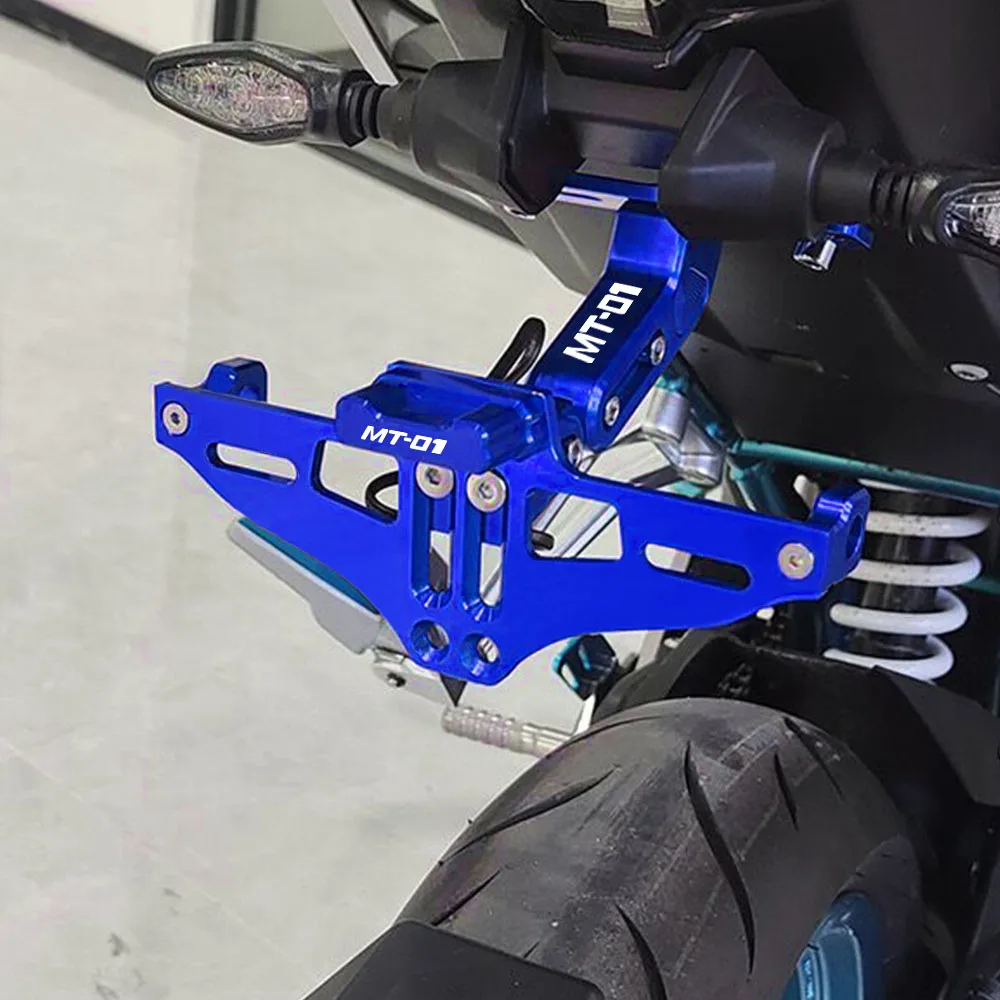 

CNC Rear License Plate Holder Bracket with Light Tail Tidy Fender Eliminator For Yamaha MT01 MT-01 2004-2023 2022 2021 2020 2019