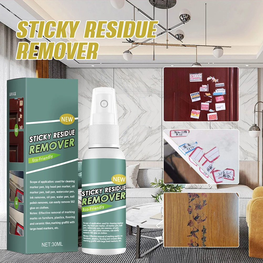 30ml Car Adhesive Remover Sticker Quickly Remove Glue Tape Remover Sticky Glue Removal Car Glass Label Cleaner Spray