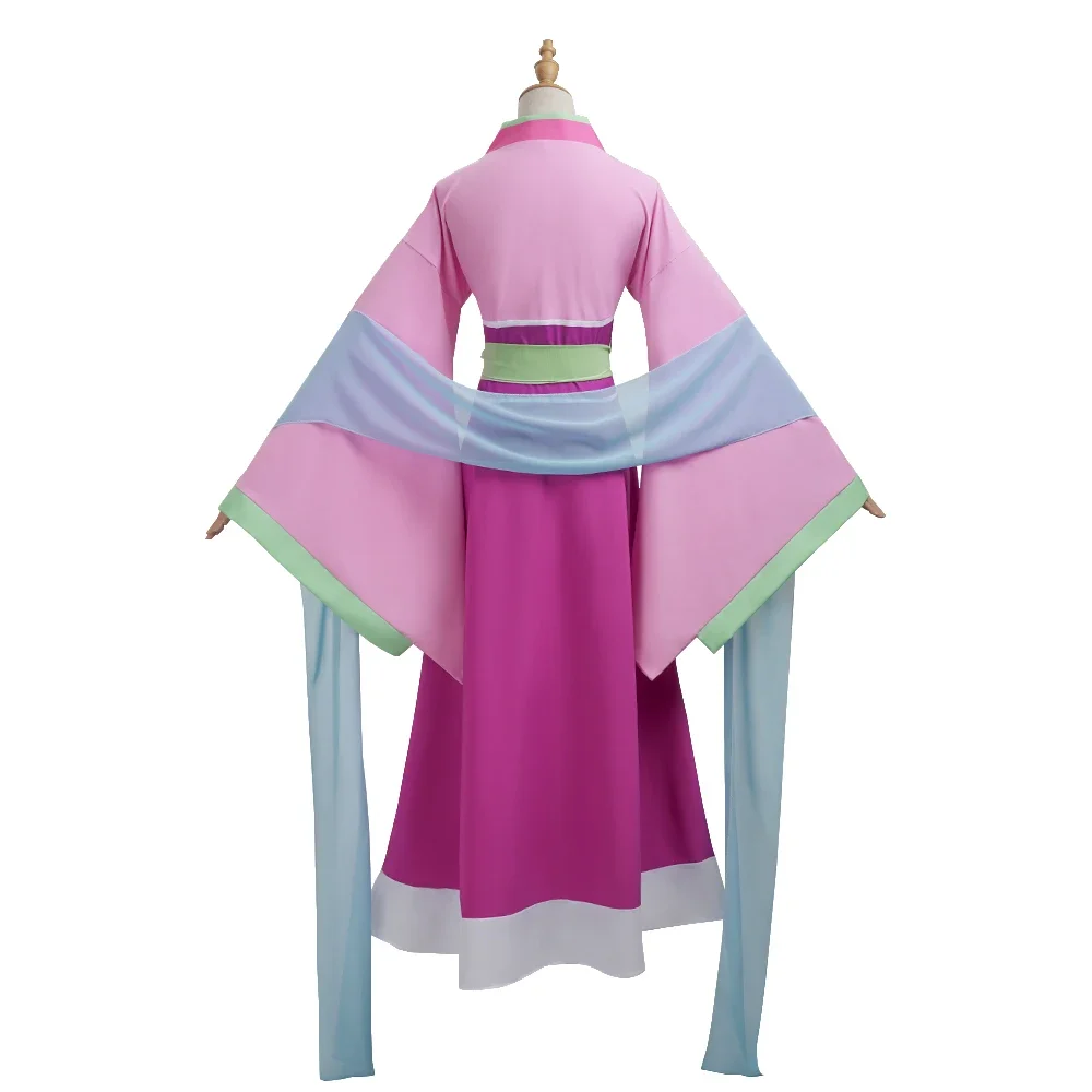 أزياء ماوماو التأثيرية شعر مستعار أنيمي يوميات الصيدلية فستان وردي لحفلات الهالوين للنساء #2