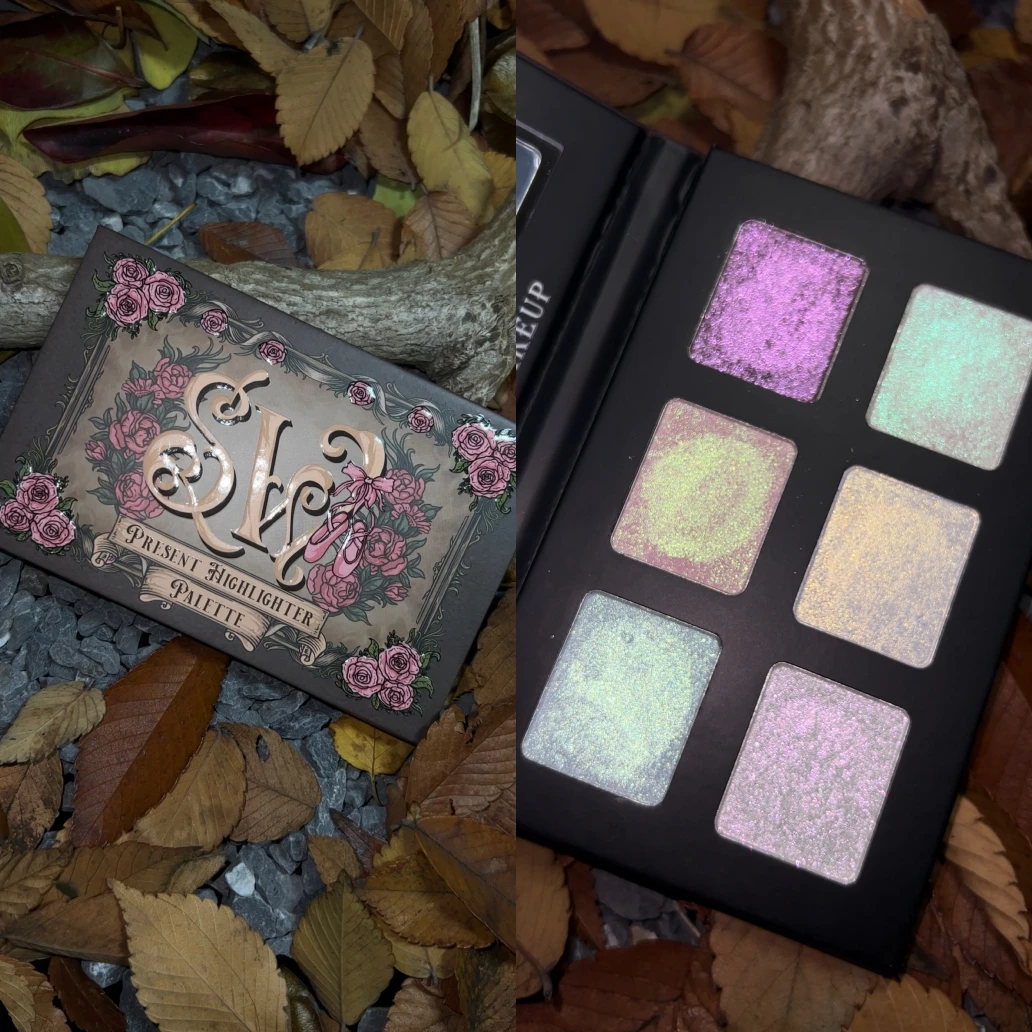 Shellwe Makeup Present Multi Use Sparkly High Shine Smooth Duochrome  PRESENT HIGHLIGHTER Palette