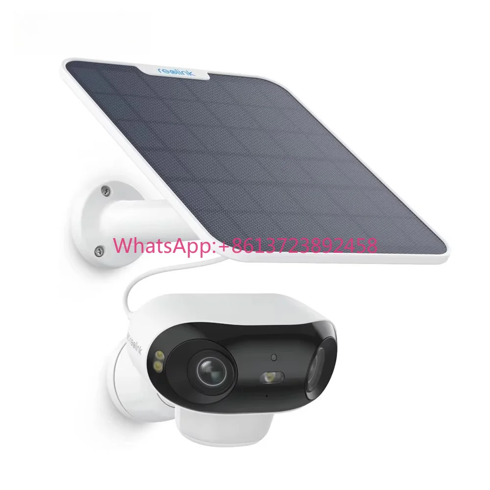 REOLINK 4K Solar Security  Wireless Outdoor Dual-Lens 8MP Smart  Detection ColorX Battery WiFi  for Home Security