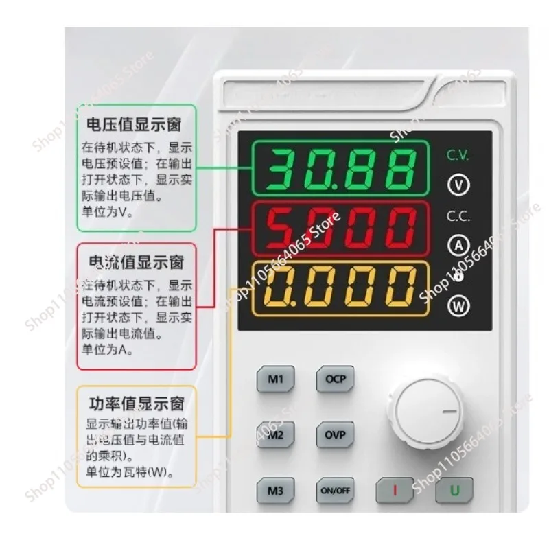 Power Supply Unit Adjustable 4 Digit Mini Lab Bench Power Supply Source Memory Function Voltage Regulator