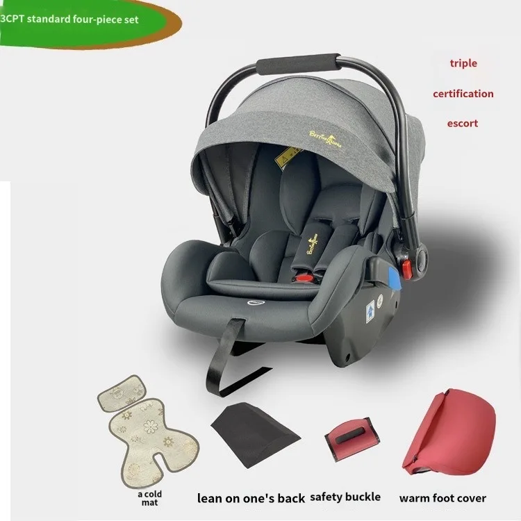 Portable Infant Baby Sleeping Basket Newborn Cradle Car Safety Seat Baby Stroller 2 In 1 Folding Travel System Pram Pushchair