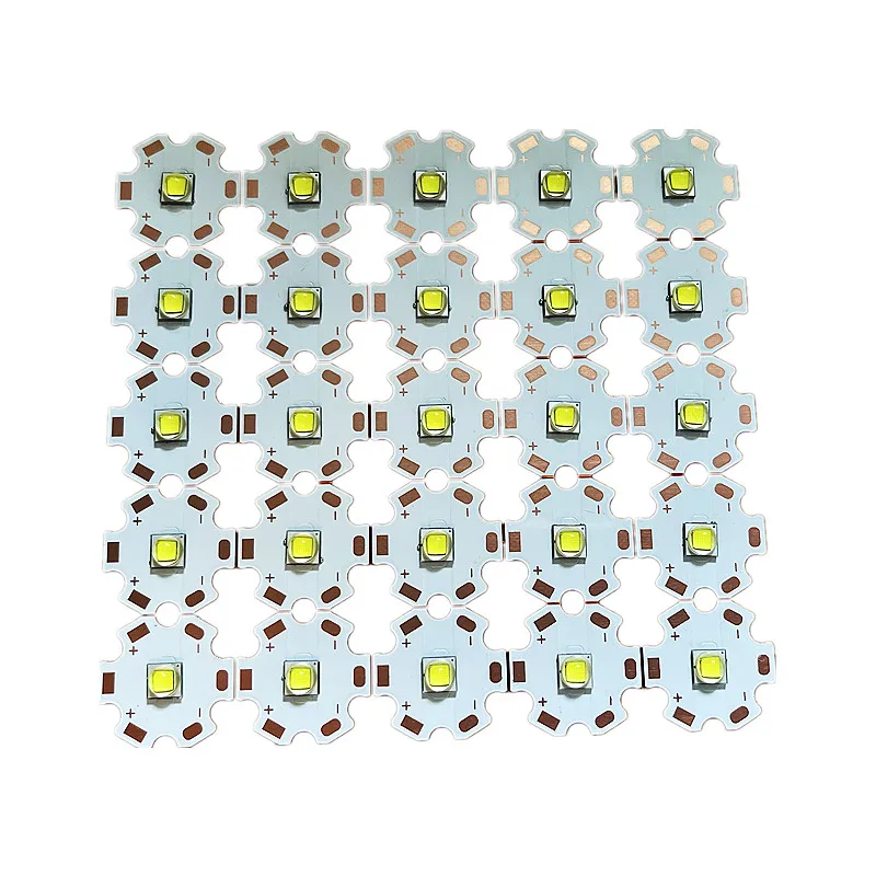 10pcs 10W LED SMD 5050 chip XML2 U2 high power Beads weld 20mm copper heat sink White 6000K warm 3000K Neutral 4000k diodes