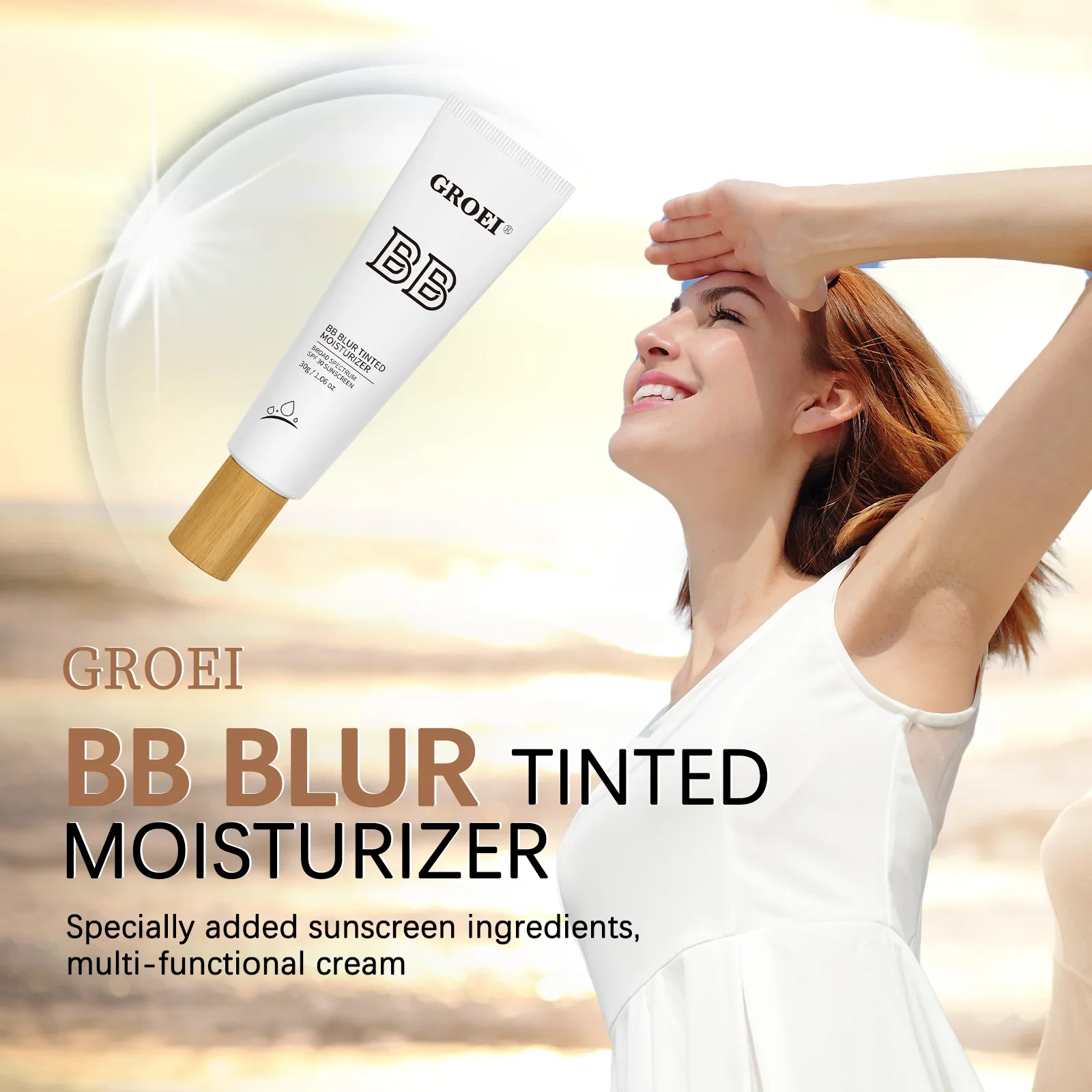 BB Cream Puff Nawilżający Podkład do Makijażu Naturalny Korektor Rozjaśniający Kontrolujący Wydzielanie Sebum Wodoodporny Makijaż Kosmetyki ﻿