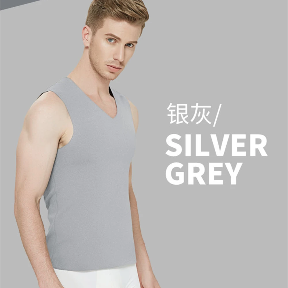 Men's non-marking warm vest autumn and winter inner wear Thermostatic vest sleeveless versatile home comfort vests